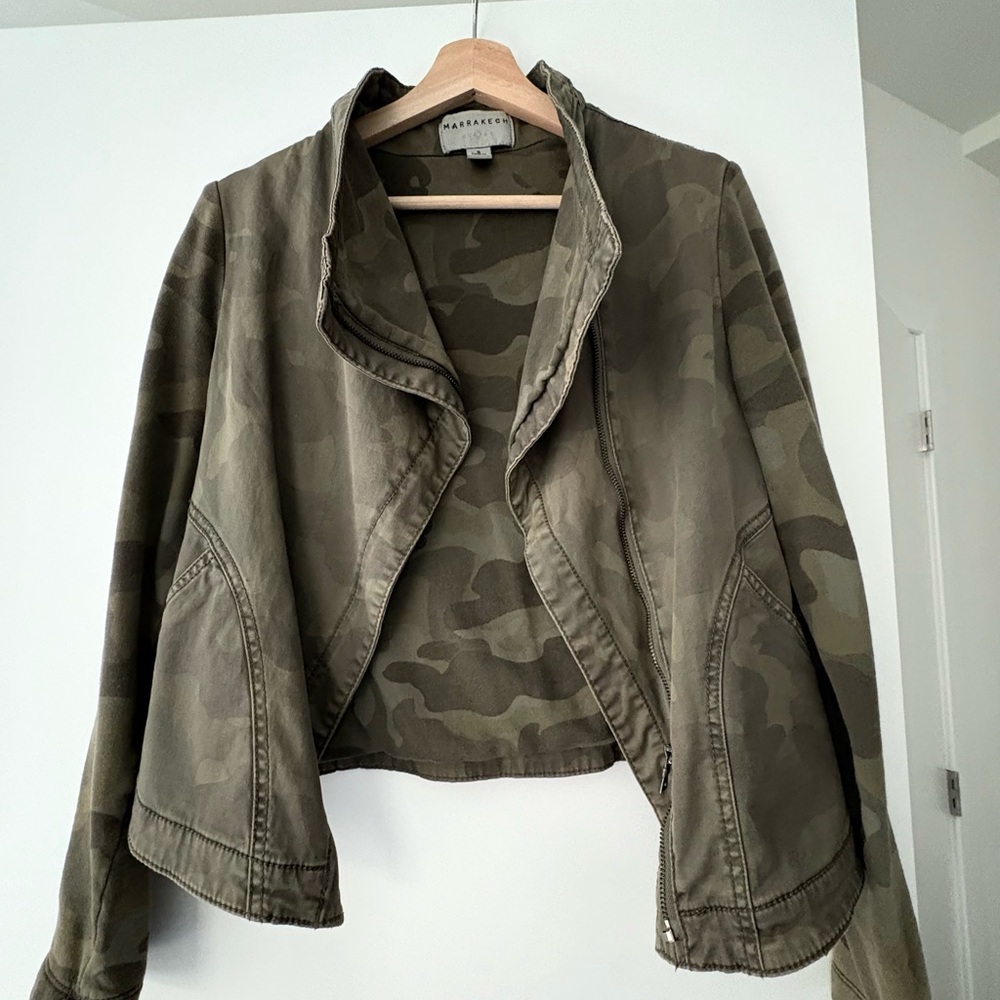 Anthropologie Olive Utility Jacket